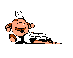 two sprites of Gustavo and Peppino positioned in a way that looks like Gustavo is pegging Peppino. Gustavo's sprite is taken from his falling down animation, while Peppino's is his slide animation.